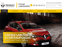 Tablet Screenshot of garage-labussiere-87.com